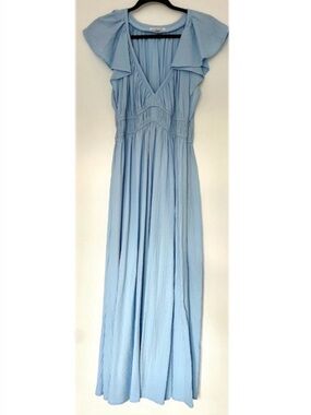 Calvin Klein Women's Short Sleeve V-Neck Solid Fit and Flare Dress
